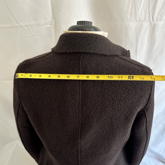 ARMANI Collezioni Black Front Button 100% wool Blazer made in Italy Size 10 - Picture 10 of 14